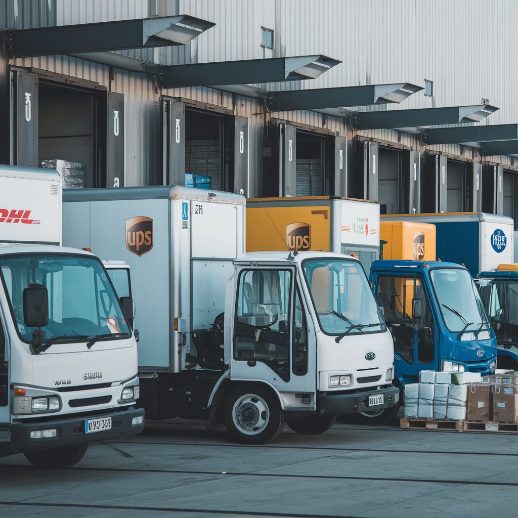 a-photo-of-several-parked-parcel-trucks-in-a-row-w-aJua10WZRqepfx23m9gtgQ-_N57GvUlQISJbvNwwWFkWg